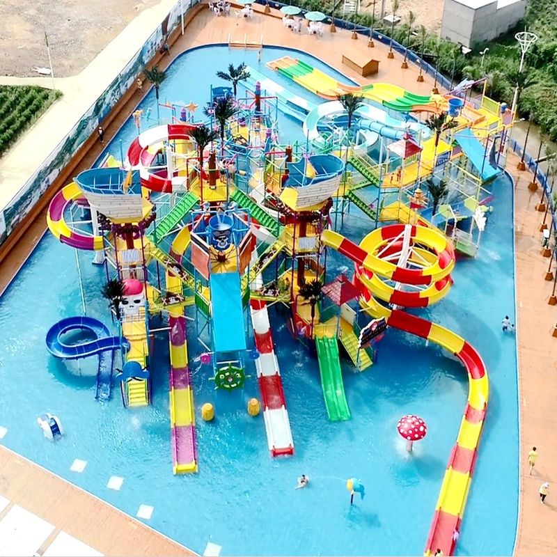 Servizio OEM attrezzature per parchi giochi acquatici colorati per bambini adulti