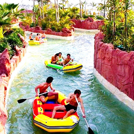 100-1000m lunghezza Parco acquatico Fiume pigro Per 1-2 persone per zattera