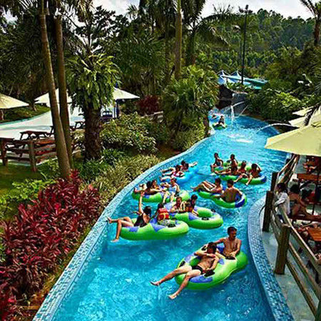 100-1000m lunghezza Parco acquatico Fiume pigro Per 1-2 persone per zattera