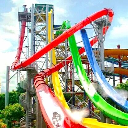 Scivolo d'acqua in fibra di vetro personalizzato per parco acquatico Resort Hotel impermeabilizzazione