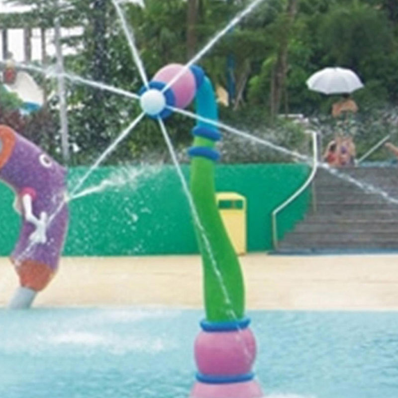 Parco di spruzzo d'acqua multicolore resistente per aree residenziali