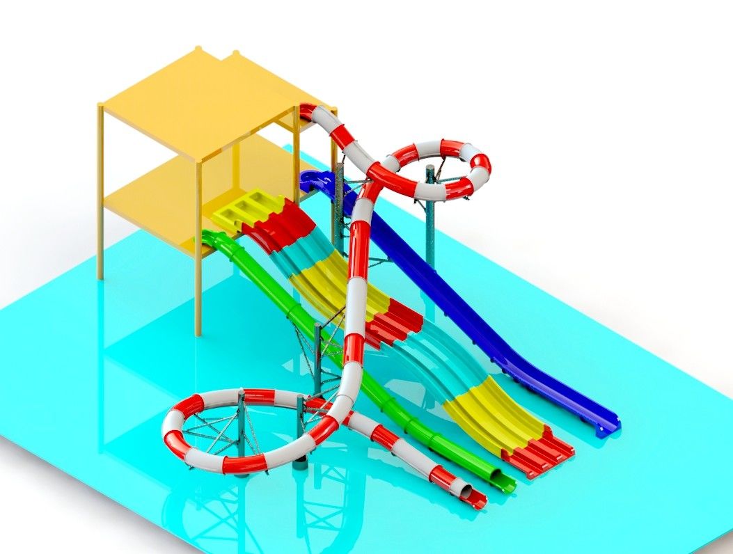 Parco acquatico commerciale Mutilanes Slide per divertimento nei resort