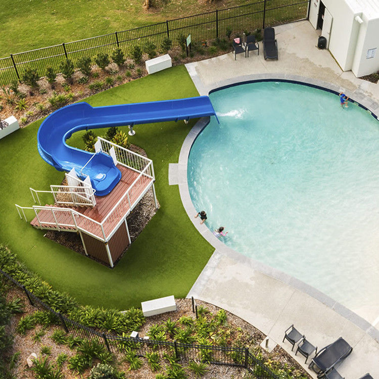 Homeuse Facile Assemblaggio Water Curve Slide Per Piscina Colorato Fibra di vetro