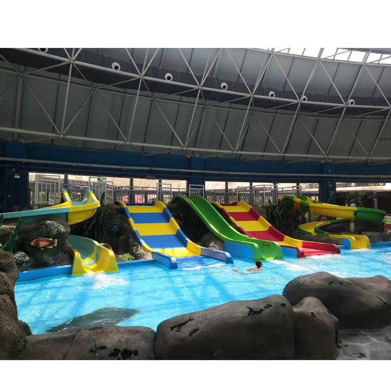 Fibra di vetro interattivo per bambini scivolo d'acqua per divertimento in famiglia disegno colorato facile assemblaggio