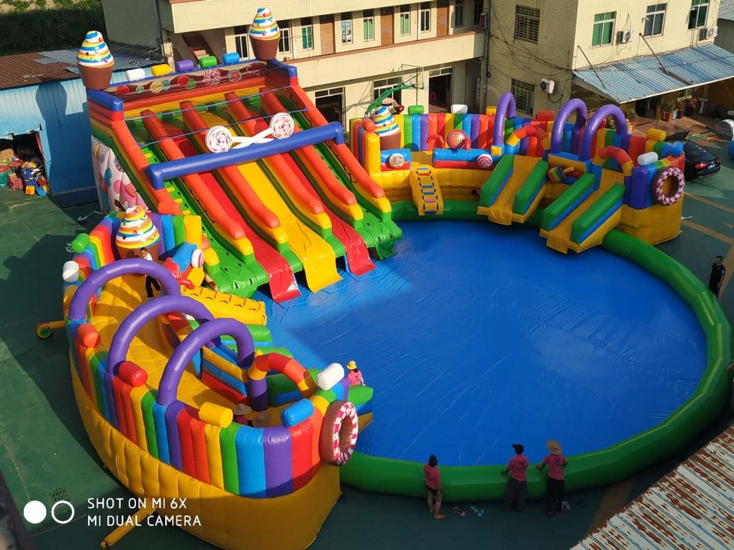 Commerciale Bouncer gonfiabile Luna gonfiabile Casa di rimbalzo scivolo d'acqua Combo in vendita Borsa Set di festa personalizzato Castello Birt